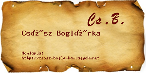 Csősz Boglárka névjegykártya